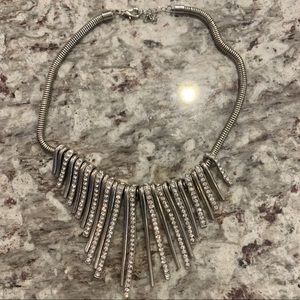Silver Rhinestone Choker